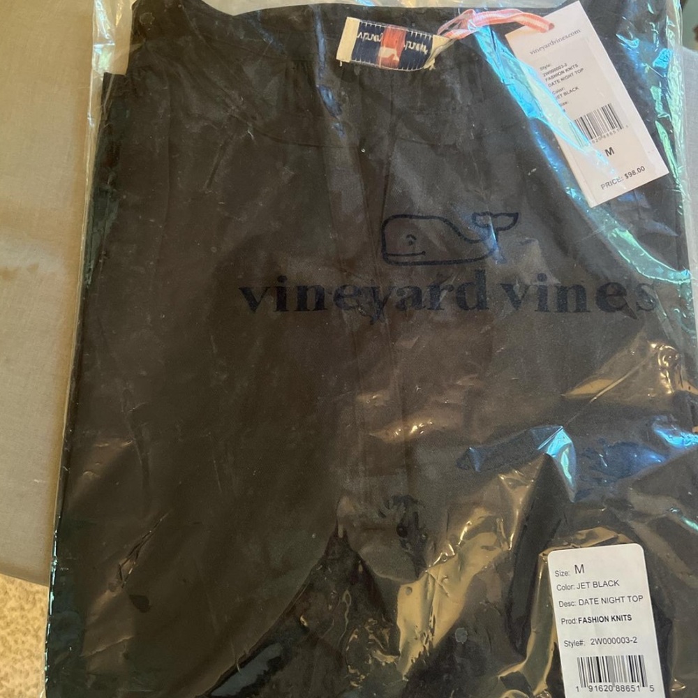 Vineyard Vines Black Blouse